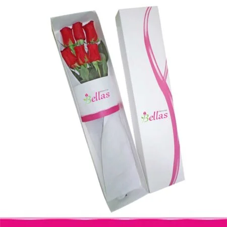 Caja con 6 rosas – Delivery en Lima (CR-03)