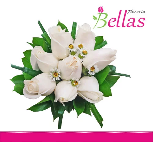 Ramo de novia con rosas
