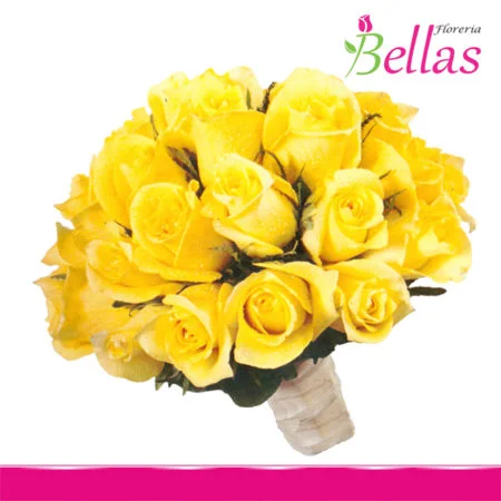 Bouquet de novias con minirosas (BQ-02)