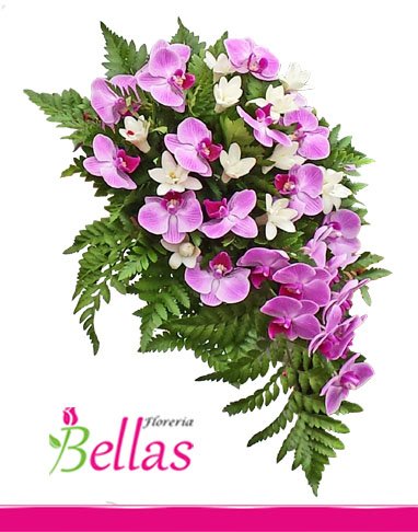 Bouquet con orquideas exclusivo (BQ-11) - FLORERIAS en Lima - Arreglos  Florales para Difuntos - Envio de Flores