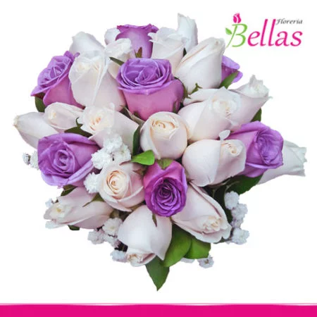 Bouquet con 24 rosas para novia (BQ-13)