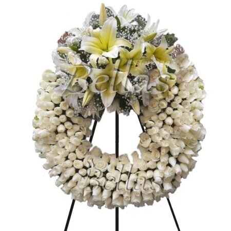 corona-funebre-34, arreglos florales para difuntos